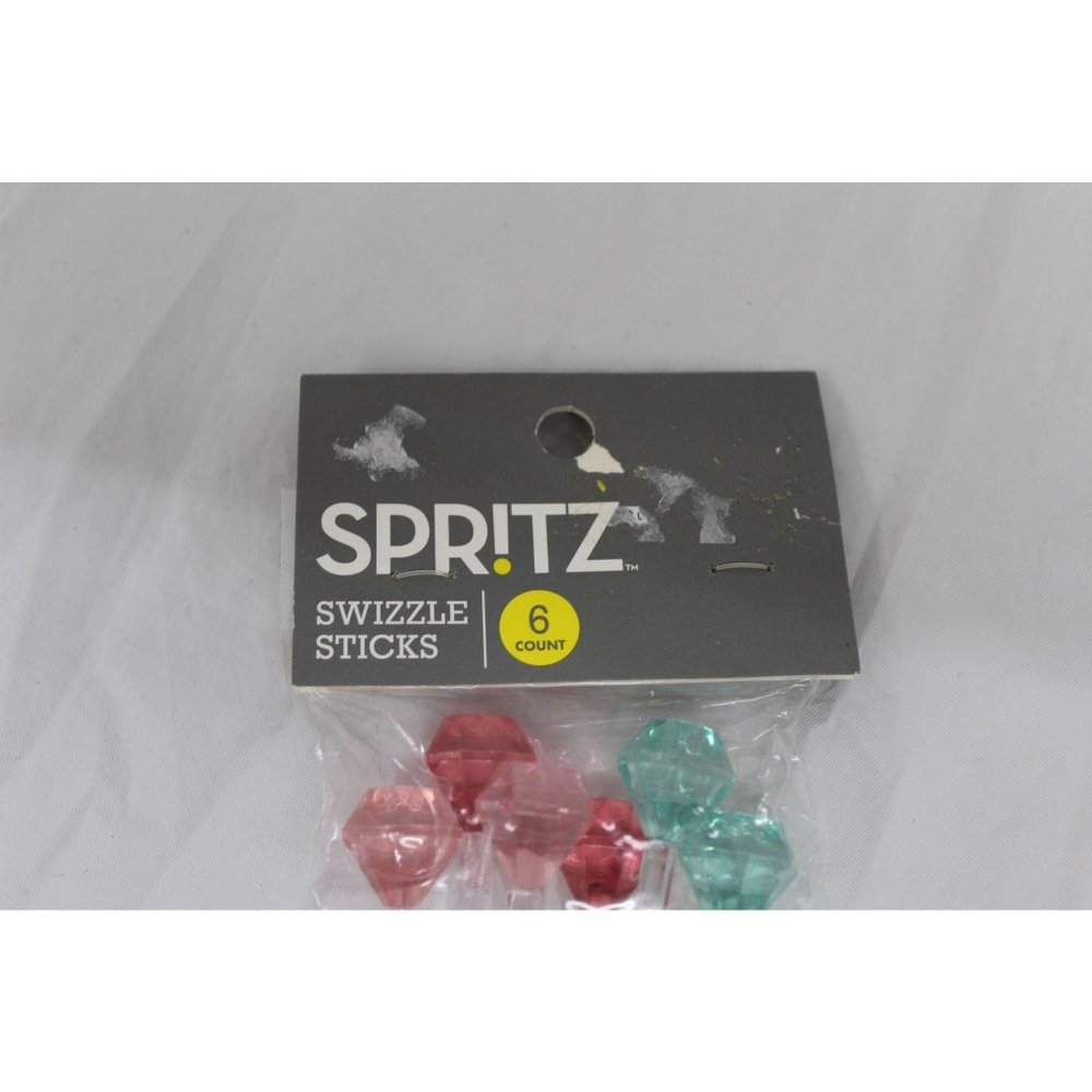 Lot of 6 spitz swizzel sticks 6 pc each diamonds